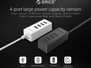 هاب 4 پورت اوریکو ORICO W5P-U2 USB2.0 Desktop HUB