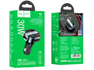 قیمت شارژر فندکی با قابلیت پخش موسیقی و تماس هوکو Hoco Car charger E70 with wireless FM transmitter