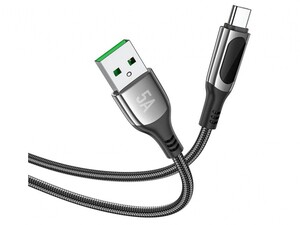 کابل شارژر سریع یو اس‎ بی به تایپ‎ سی هوکو Hoco S51 5A Extreme Fast charging data cable for Type-C