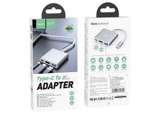 هاب و مبدل تایپ سی هوکو HOCO Type-C hub HB14 Easy use USB3.0+HDMI+PD