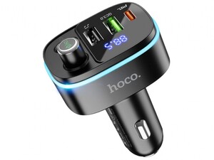 شارژر فندکی هوکو Car charger Fast PD20W+QC3.0 BT FM transmitter E62