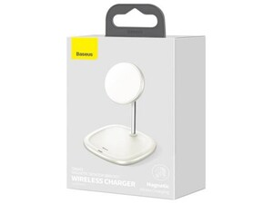 استند شارژر وایرلس بیسوس Baseus Swan Magnetic Desktop Bracket Wireless Charger