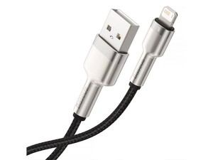 کابل شارژ سریع و انتقال داده لایتنینگ بیسوس Baseus Cafule Metal Lightning Cable 2m 2.4A