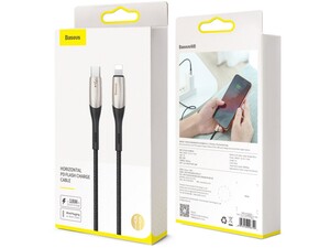 کابل شارژ و انتقال دیتای 1 متری لایتنینگ بیسوس Baseus Horizontal PD Flash Charge Lightning Cable 1M