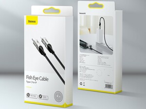 کابل شارژ و انتقال داده 1 متری تایپ سی به لایتنینگ بیسوس Baseus Fish Eye Cable 1M