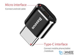 مبدل تایپ سی به میکرو یو اس بی بیسوس Baseus Type-C to Micro USB Adapter