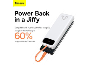 پاوربانک فست شارژ 10000 بیسوس Baseus Block Digital Display 10000mAh 22.5W