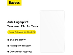 محافظ صفحه نمایش شیشه‌ای تسلا 3 وای 15 اینچ بیسوس Baseus 0.3mm Full-glass Tempered Glass Film SGBL062402