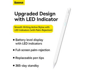 قلم لمسی بیسوس Baseus Smooth Writing Active Stylus with LED Indicators BS-PS006