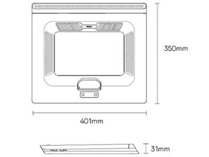 پایه خنک کننده لپ تاپ بیسوس Baseus Thermo Cool Laptop Stand LUWK000013