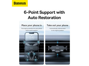 هولدر موبایل گرانشی داخل خودرو بیسوس Baseus Stable Gravitational Car Mount Lite SUWX010001