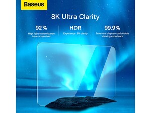 محافظ صفحه نمایش شیشه‌ای تمام صفحه هواوی میت‌پد پرو 12.6 اینچ بیسوس Baseus 0.3mm Full-glass Tempered Glass Film SGBL022602