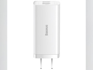 شارژر دیواری سوپر فست شارژ 65 وات با دو درگاه تایپ‎سی بیسوس Baseus Charger 67W 2Type-C US CCGL000101