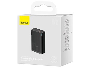 شارژر دیواری و پاوربانک 10000 همراه با کابل تایپ‌سی یک متری بیسوس Baseus Power Station 4 Hybrid GaN Power Bank & Adaptor PPHD010001