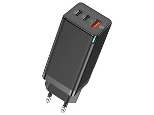 شارژر دیواری سه پورت سریع بیسوس Baseus BS-E915 GaN Mini Quick Charger