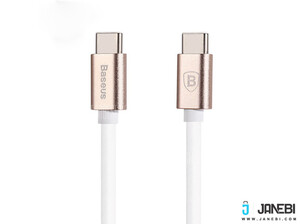 دو سر طلایی کابل تایپ سی به تایپ سی بیسوس Baseus Gather Series Type-C to Type-C Cable