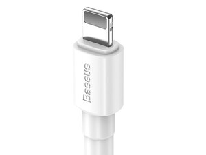 کابل شارژ سریع و انتقال داده لایتنینگ بیسوس Baseus Mini White Lightning Cable 1m 2.4A