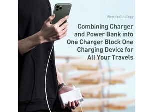 پاور بانک و شارژر دیواری سریع بیسوس Baseus PPNLD45UE GaN Quick Powerbank Charger