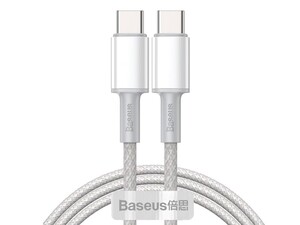 کابل شارژ و انتقال داده  فست شارژ تایپ سی به تایپ سی بیسوس Baseus High Density Braided Type-C to Type-C Cable Fast Charging 100W 2m