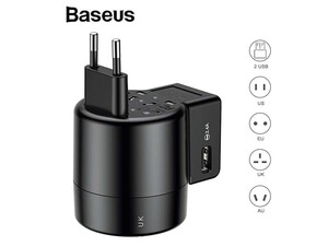 شارژر دیواری سفری ببیسوس Baseus JY-109USB Universal USB Travel Charger