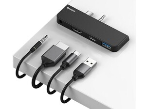 Baseus Multifunctional HUB for Surface Go(Type-C+Audio to HD4K+USB3.0+Type-C(data)+Audio)