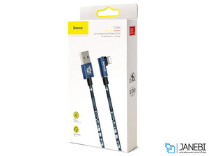 خرید کابل چریکی لایتنینگ بیسوس Baseus Camouflage Lightning Cable 1M  از جانبی