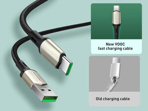 کابل شارژ سریع و انتقال داده تایپ سی بیسوس Baseus Cafule VOOC Type-C Fast Cable 2M مقاوم در برابر شکست