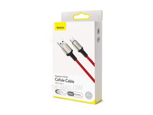 قیمت کابل شارژ سریع و انتقال داده تایپ سی بیسوس Baseus Cafule VOOC Type-C Fast Cable 2M