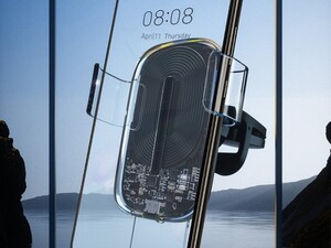 هولدر موبایل به همراه شارژ بیسیم بیسوس مدل BASEUS Explore Wireless Charger Gravity car mount دارای بدنه شفاف