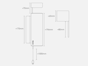 جعبه نظم دهنده داخل خودرو بیسوس Baseus Deluxe Metal Armrest Console Organizer