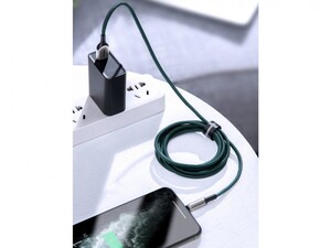 کابل شارژ و انتقال داده 1 متری آهنربایی میکرو یو اس بی بیسوس Baseus Zinc Magnetic Cable MicroUSB 1M دارای برچسب ولکرو