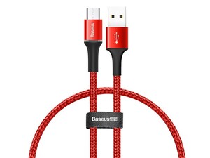 کابل شارژ و انتقال دیتای 25 سانتی متری میکرو یو اس بی بیسوس Baseus halo data cable USB For MicroUSB 0.25M دارای کیفیت ساخت بالا