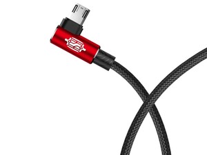 کابل شارژ یک متری میکرو یو اس بی دو جهته مناسب گیمینگ بیسوس Baseus MVP Elbow Type Cable Double Side micro USB 1M