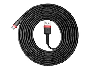 کابل شارژ سه متری میکرو یو اس بی بیسوس Baseus Cafule Cable 3M micro USB دارای جنس بدنه با کیفیت