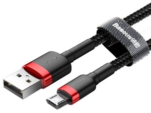 کابل شارژ سه متری میکرو یو اس بی بیسوس Baseus Cafule Cable 3M micro USB قابلیت استفاده در تمام دستگاه های میکرو یو اس بی