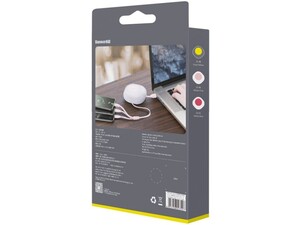 کابل شارژ و انتقال داده کششی 1 به 3 بیسوس Baseus Let''s go Little Reunion One-Way Stretchable 3in1 Data Cable