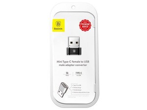 مبدل تایپ سی به یو اس بی بیسوس Baseus mini Type-C to USB Adapter