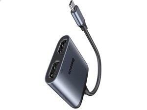 هاب تبدیل تایپ سی به اچ دی ام آی بیسوس Baseus Enjoy USB-C Hub USB-C to HDMI x2   PD دارای طراحی جذاب و کیفیت ساخت بالا