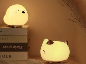 چراغ خواب عروسکی بیسوس مدل Baseus Cute Series Doggie Silicone Night Light بدنه دارای انعطاف پذیری