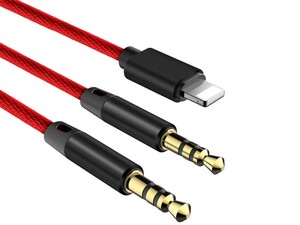 کابل صدا دو سر بیسوس Baseus L33 iP&3.5mm to 3.5mm AUX Audio Cable