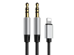 کابل صدا دو سر بیسوس Baseus L33 iP&3.5mm to 3.5mm AUX Audio Cable