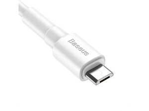 کابل شارژ میکرو یو اس بی بیسوس Baseus Mini White Micro USB Cable 1M/2.4A