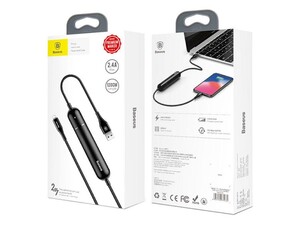 پاور بانک با کابل شارژ لایتنینگ بیسوس Baseus Energy 2in1 Power Bank Cable