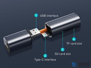 رم ریدر بیسوس Baseus Mini-cabin Card Reader