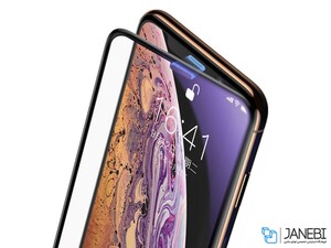 محافظ صفحه نمایش شیشه ای بیسوس آیفون Baseus Full Glass Screen iPhone X/XS