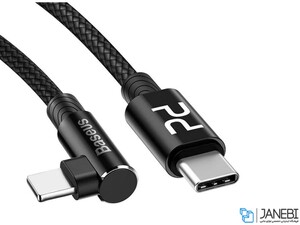 کابل شارژ سریع تایپ سی به لایتنینگ سریع بیسوس Baseus MVP Elbow PD Flash Charge Cable 1M