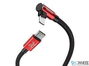 کابل شارژ سریع تایپ سی به لایتنینگ سریع بیسوس Baseus MVP Elbow PD Flash Charge Cable 1M