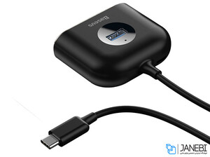 هاب آداپتور تایپ سی بیسوس Baseus Square round 4 in 1 USB HUB Adapter