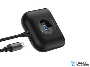 هاب آداپتور تایپ سی بیسوس Baseus Square round 4 in 1 USB HUB Adapter