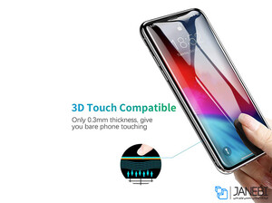 محافظ صفحه نمایش شیشه ای حفظ حریم شخصی بیسوس آیفون Baseus Anti-Peeping Privacy Glass iPhone XS Max